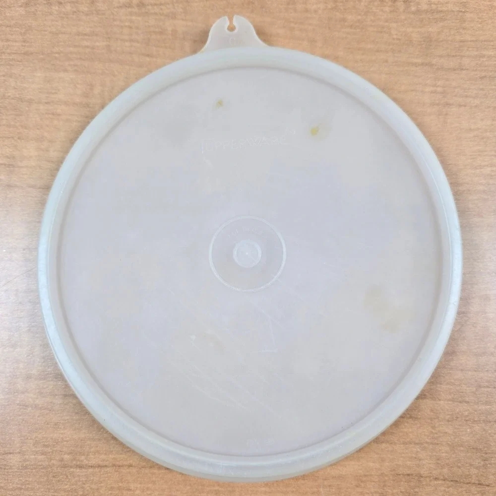 Vintage Tupperware Lid #227-84 Plastic Sheer 6